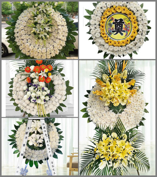 安徽合肥市长丰县水湖镇张祠村花圈速递
